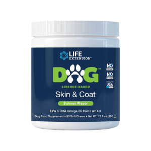美国直邮 Life Extension Dog Skin & Coat 狗皮毛健康支持 360g