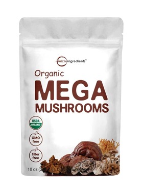 美国直邮MICROINGREDIENTS  Mega Mushroom10 in 1有机超级蘑菇粉