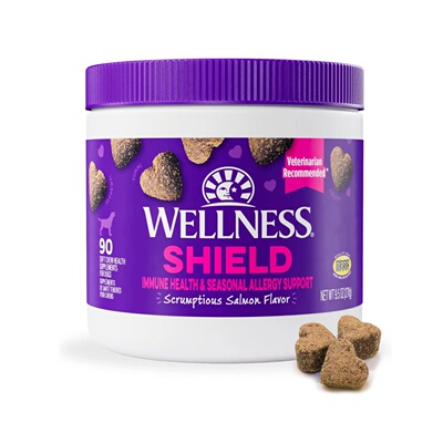 美国直邮 Wellness Immune&Allergy Supplements狗软咀嚼免疫支持