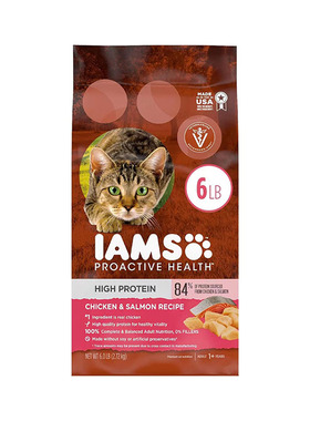 美国直邮IAMS High Protein Adult Dry Cat Food高蛋白成年干猫粮