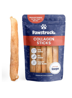 美国直邮Pawstruck Natural Large Beef Collagen Sticks狗蛋白棒