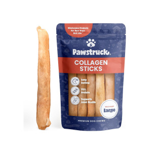 Collagen 美国直邮Pawstruck Beef Large Sticks狗蛋白棒 Natural