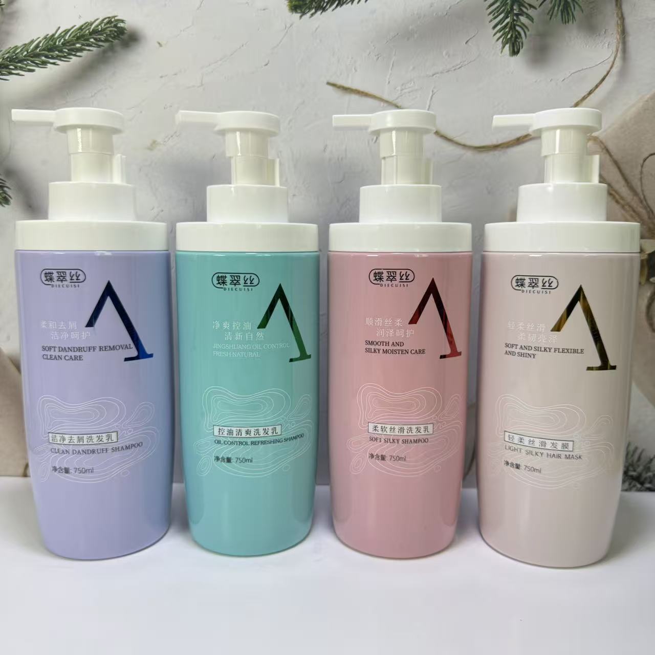 【专柜正品】蝶翠丝控油清爽洗发水去屑柔顺修护洗发乳丝滑发膜