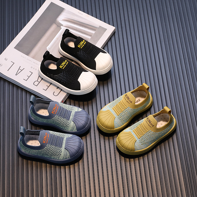 幼儿园鞋子儿童飞织鞋宝宝网面运动鞋男女童透气板鞋中小童春秋夏