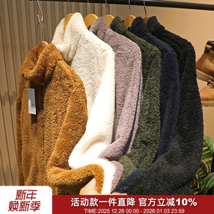 保暖长绒拉链立领夹克情侣抓绒衣外套 男士 秋冬主打款 太舒服了