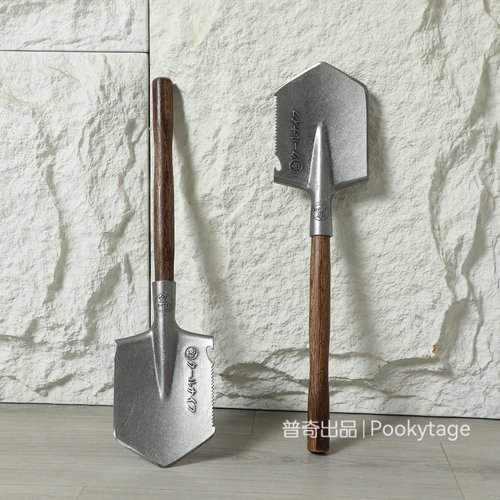 青钢木手柄户外露营锰钢工兵锹