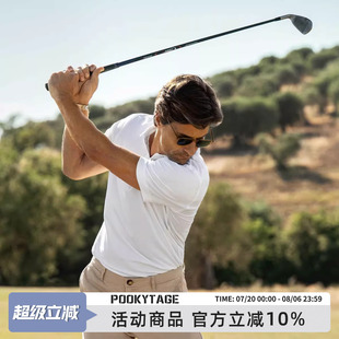 北美高尔夫高性能珠地网眼速干透气夏季 男商务运动休闲短袖 POLO衫