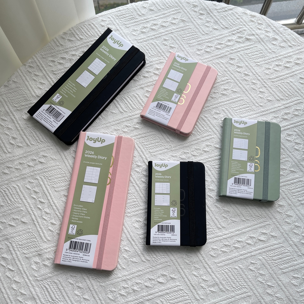 马卡龙色系2026周记本绑带记事本