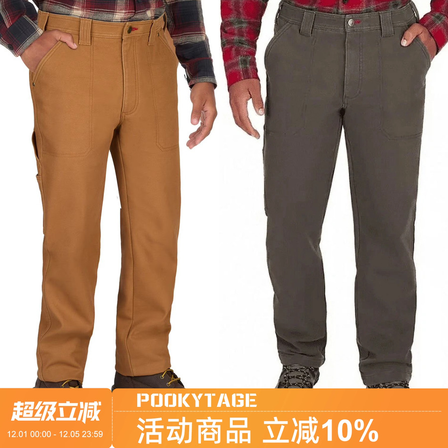 北美秋冬男士加厚加绒工装休闲裤