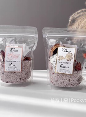 4.49美刀！出美单！柑橘玫瑰天然植萃花果粗颗粒泡澡高端手工浴盐