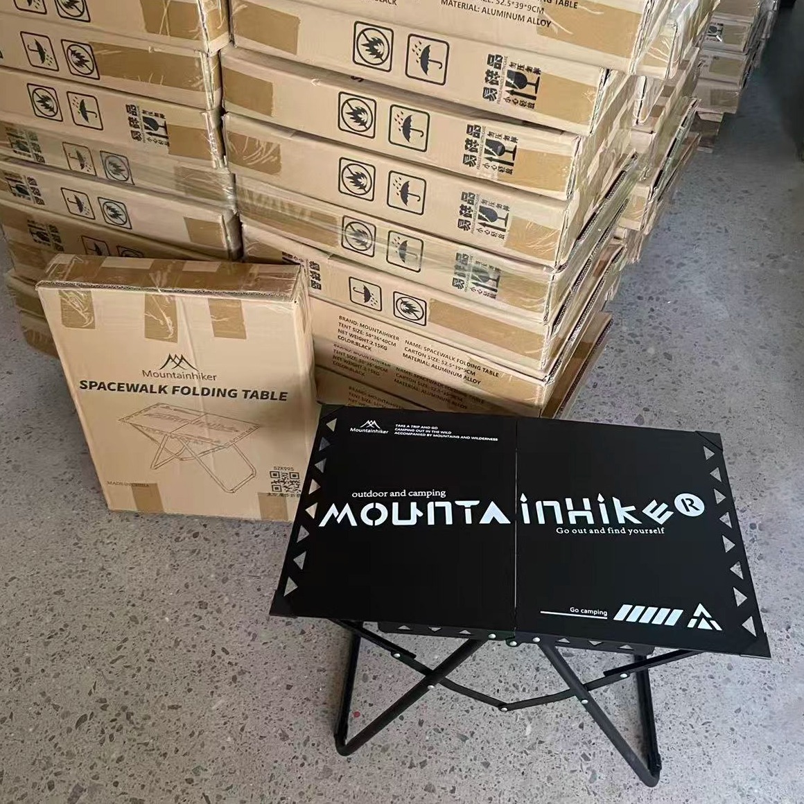 露营折叠便携铝合金户外速开桌