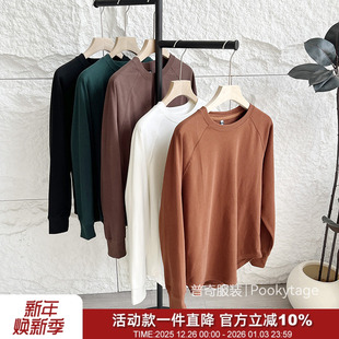 T恤打底衫 百搭圆领长袖 时尚 岛国外贸WARM发热双面绒保暖秋冬男士