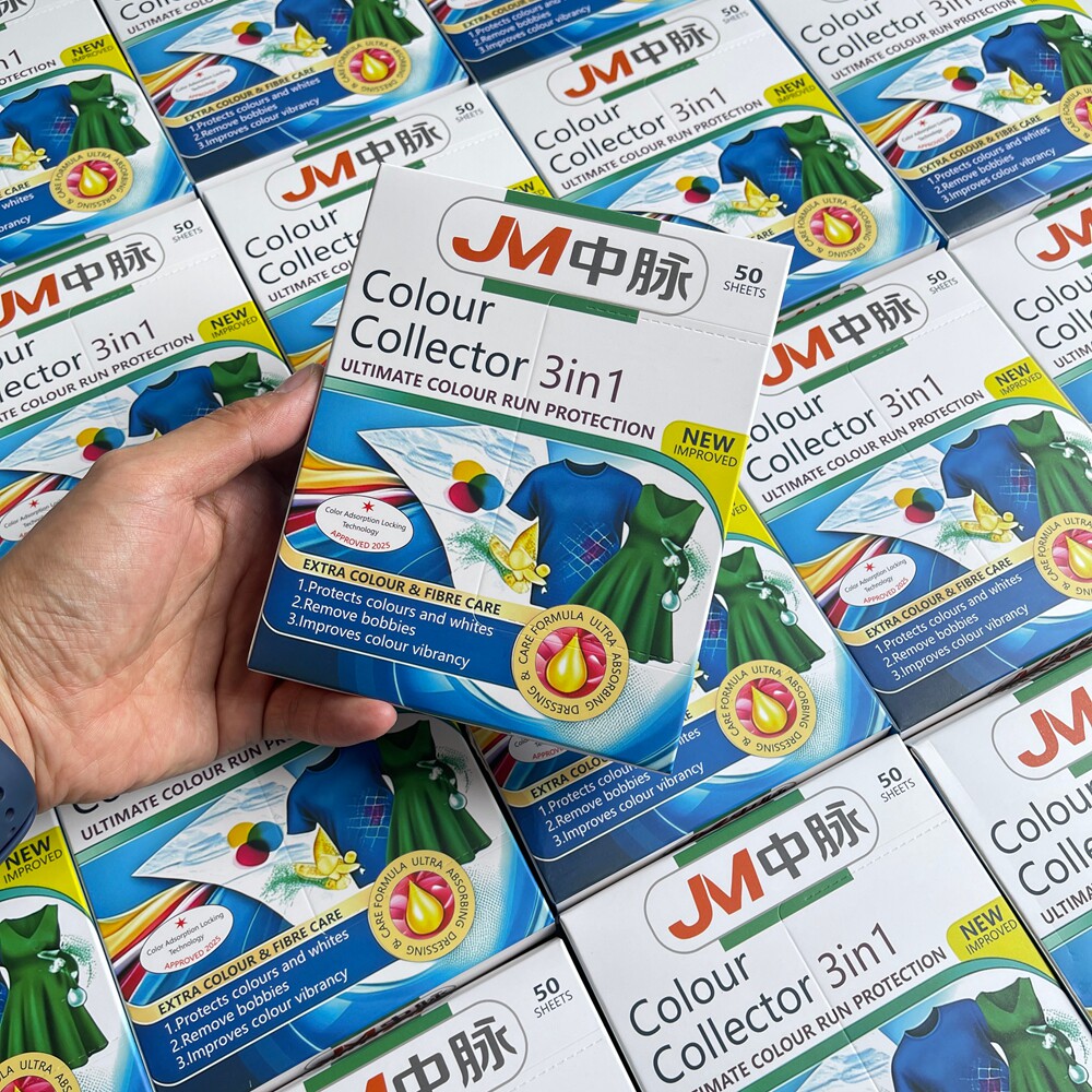 50片装！三合一！防串染护色亮色不伤衣家用洗衣防染吸色片洗衣片