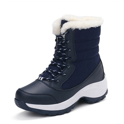 сапоги Women waterproof shoes winter warm snow boots女