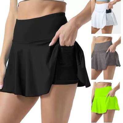 户外休闲女半身薄款短裙百褶裙