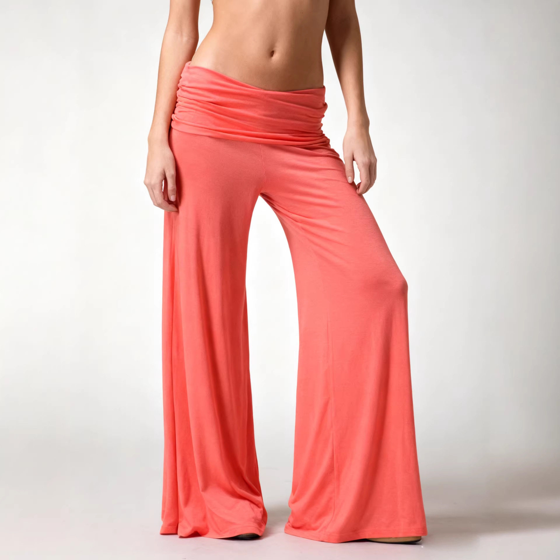 Women YOGA Fitness Fitness Pants阔腿休闲瑜伽裤宽松百搭喇叭裤
