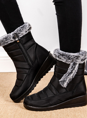 Waterproof Winter Boots Women Snow Boots Platform Ankle Boot