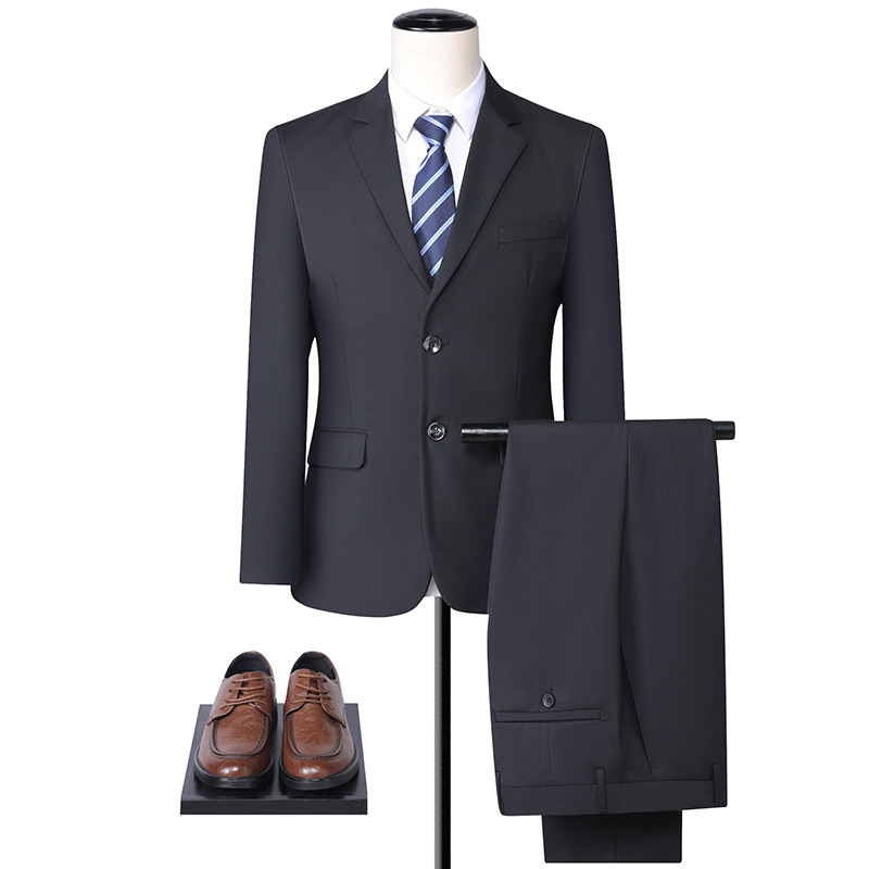 Men Clothes Suit Set Solid Blazer Jacket for Business/Party