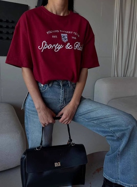 Women Tees Tops T-Shirt Summer Clothes短袖t恤女夏季欧美风t恤