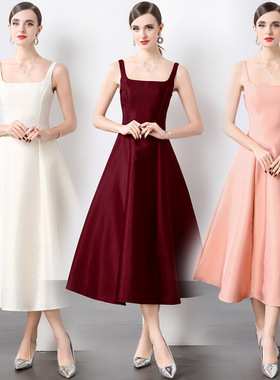 Women Wedding Dresses Red Bridge Clothes Evening Party Cloth