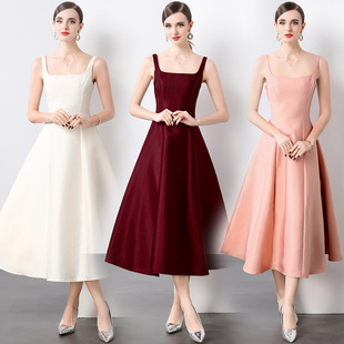 Wedding Evening Bridge Clothes Red Party Women Cloth Dresses