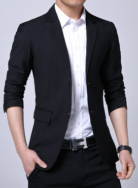 Fashion Men Suit Business Office Party Clothes Solid Suit