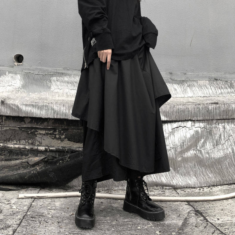 Women Wide Leg Pants Retro Long Trouser阔腿裤子长裙休闲裤裙