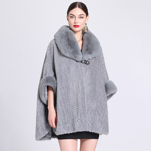 Poncho Cloak Female Shawl Coat斗篷披肩毛呢外套女 Cape Women