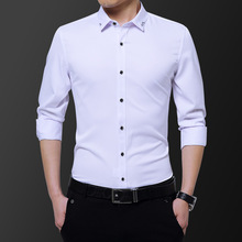 Business 衬衫 Shirt 休闲男衬衫 Blouse长袖 4XL Office Men Shrts