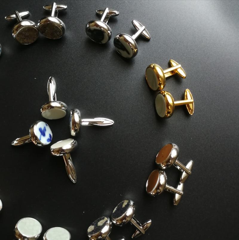 古董古瓷袖扣法式衬衣袖钉