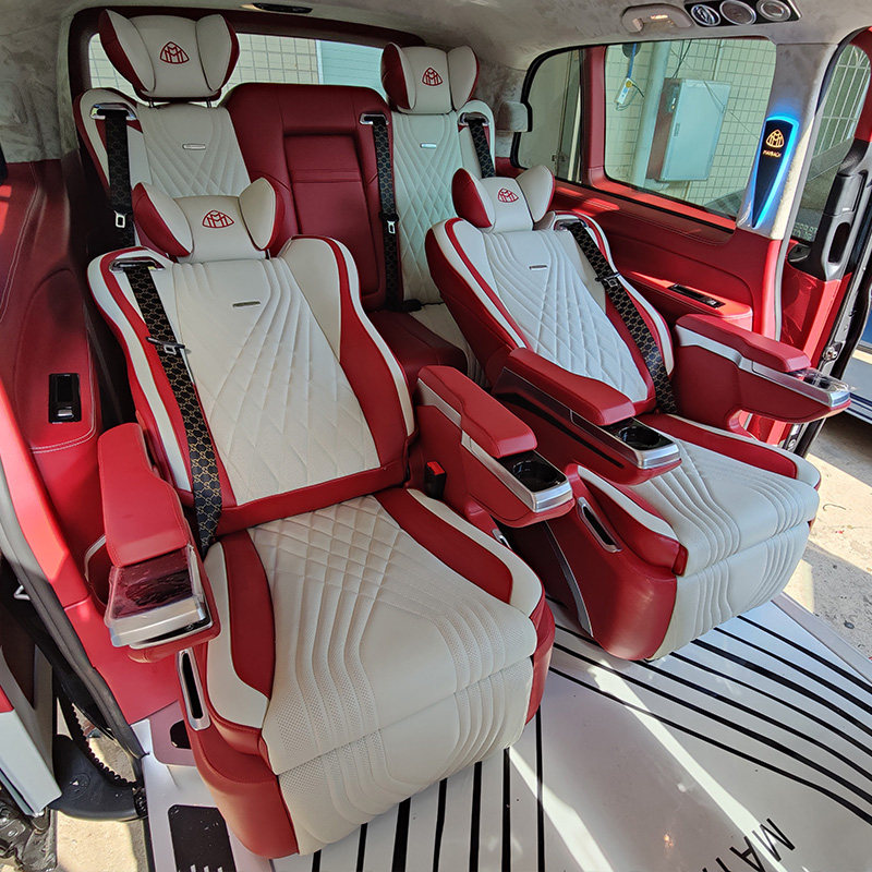 MERCEDES-BENZ VITO AVIATION SEAT V260 AISLE WIDENING MODIFIED SOFA BED BUSINESS CAR INTERIOR VIANO FLOOR