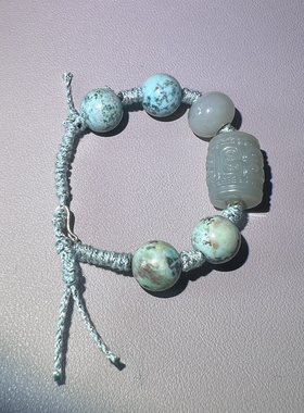 博物馆系列  原创设计水晶和田玉翡翠手链手串集合链接 凯溪原创