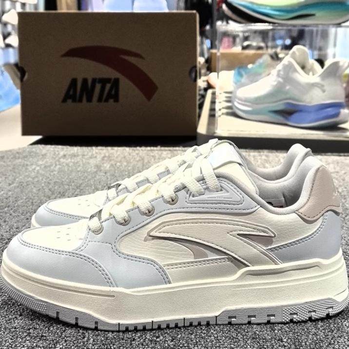 2024冬季新款安踏女板鞋厚底软底休闲运动982板鞋122448068