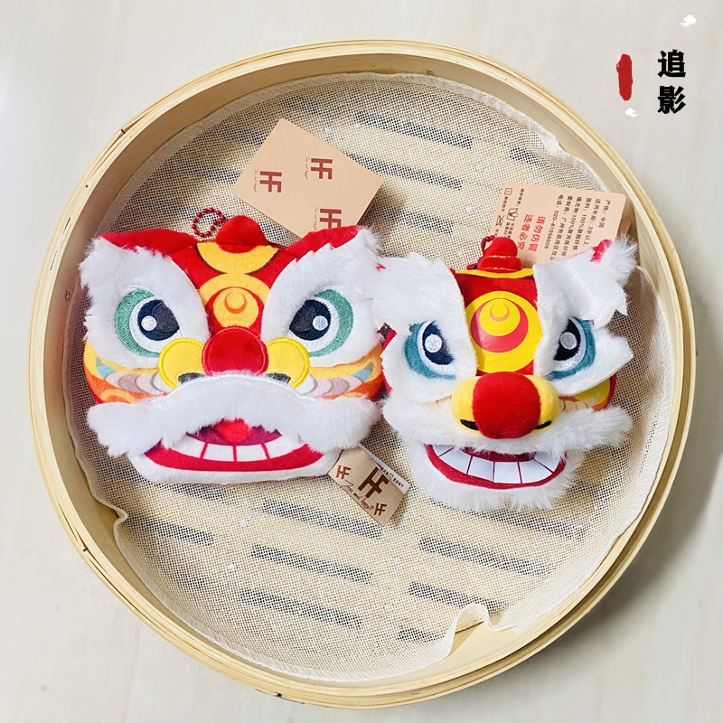 醒狮公仔小挂件零钱包可爱