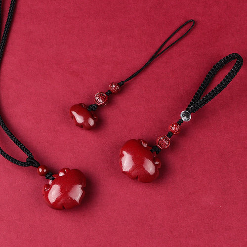 紫晶砂如意平安吊坠钥匙扣