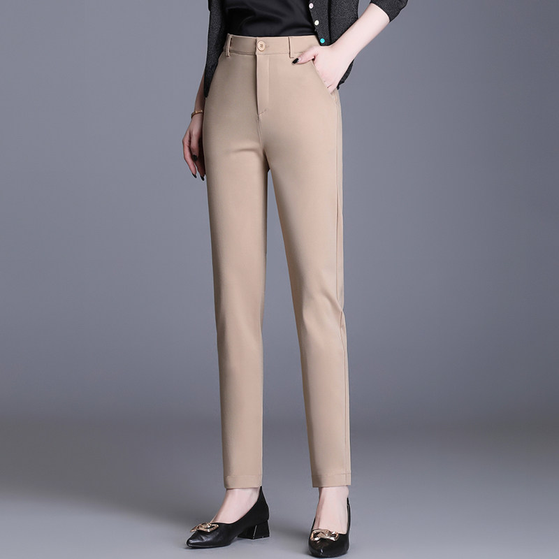 烟管裤女宽松九分直筒裤2025春秋季新款显瘦小西裤法裤