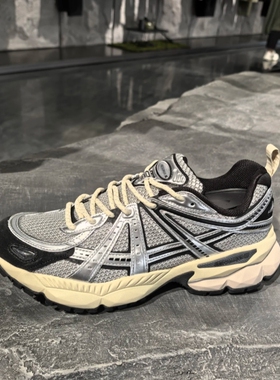 安踏AG-G02王一博同款男女复古跑鞋银色运动老爹鞋112438808A