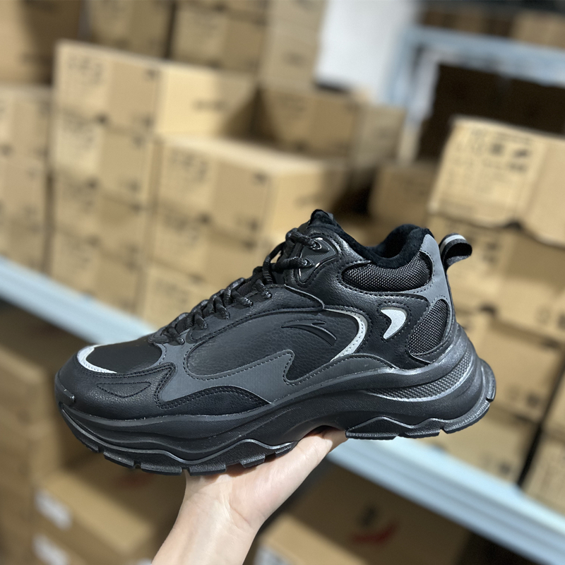 安踏丨寻界冬季加绒保暖老爹鞋男款厚底增高运动休闲鞋112448966