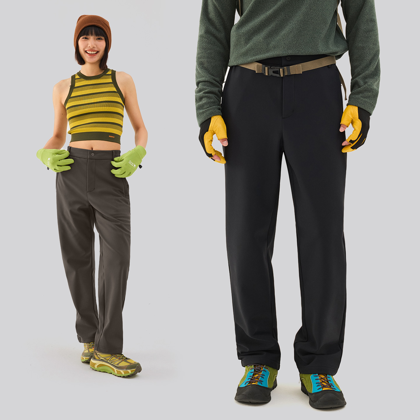 探拓户外秋冬男女软壳裤