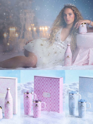 Агент по закупкам из США: Stanley Winter Frost Flower LoveShackFancy соломенная чашка большой вместимости чашка для вина в холодной упаковке