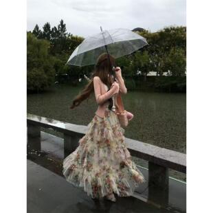 MILYROOM 粉色针织开衫外套女秋季长袖毛衣吊带背心两件套装