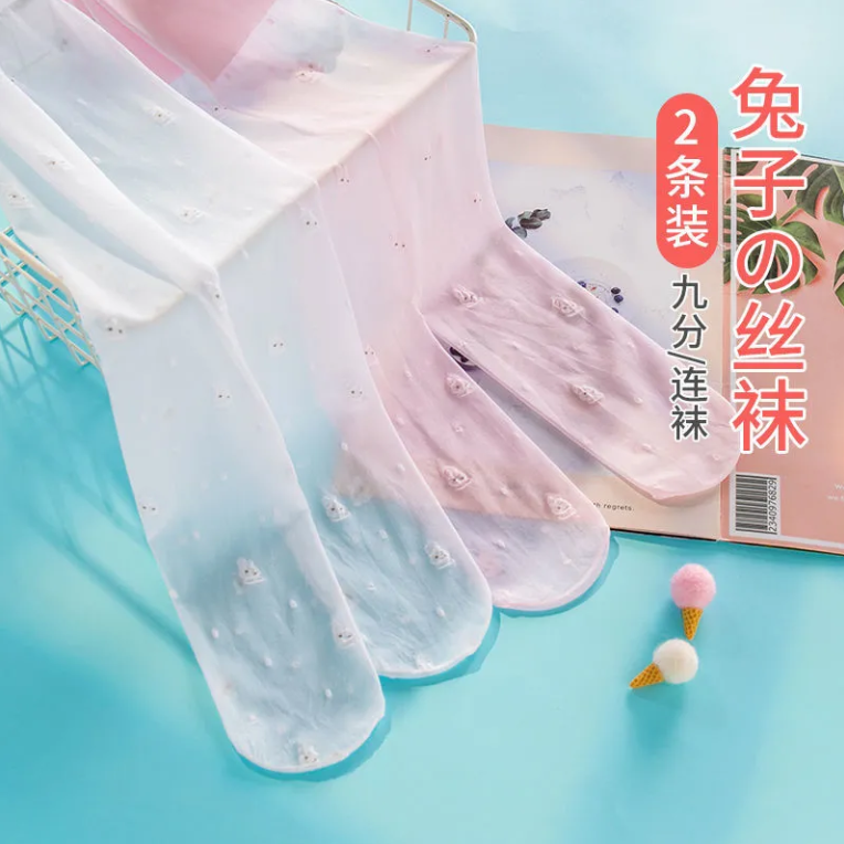 夏季薄款儿童肤色肉色连裤袜女童水晶丝袜白色舞蹈袜宝宝打底袜子