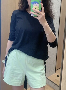 4寸短裤StrechWoven同款休闲运动健身四分透气跑步女夏瑜伽zz