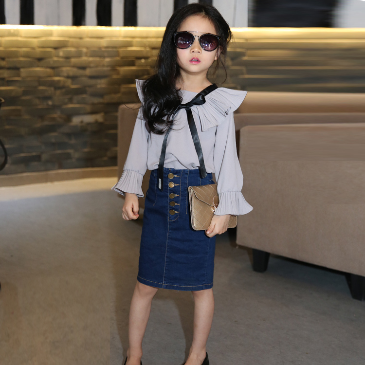 Chemise fille à manche longue - Ref 2088572 Image 1