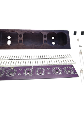 6位IN-12辉光管时钟桌搭 DIY kit 复古辉光数码时钟 高精度钟NH12