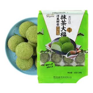 圣诺抹茶椰蓉大福25g20只/包图片