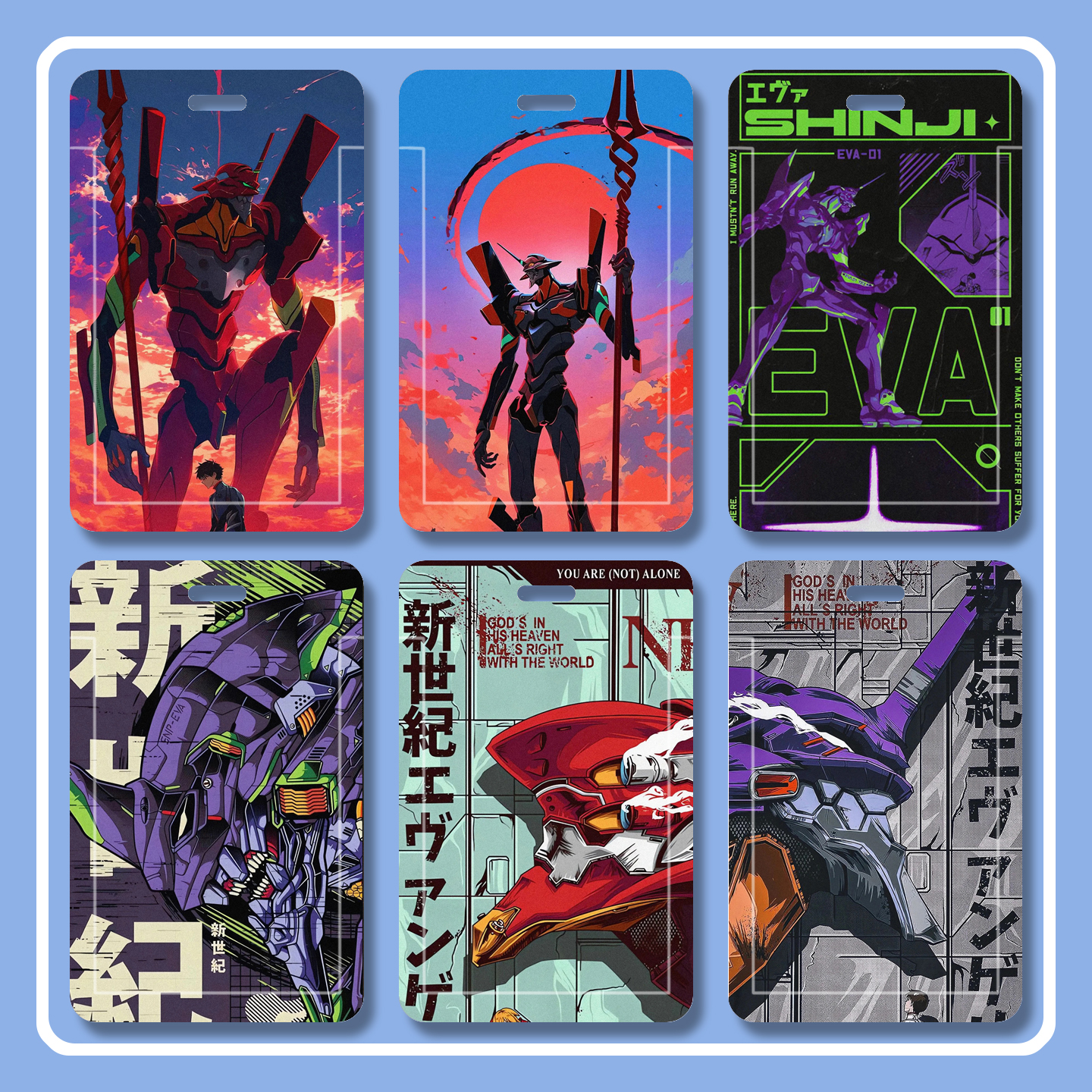 EVA周边卡套动漫二次元卡套公交卡饭卡保护套学生简约便携卡套