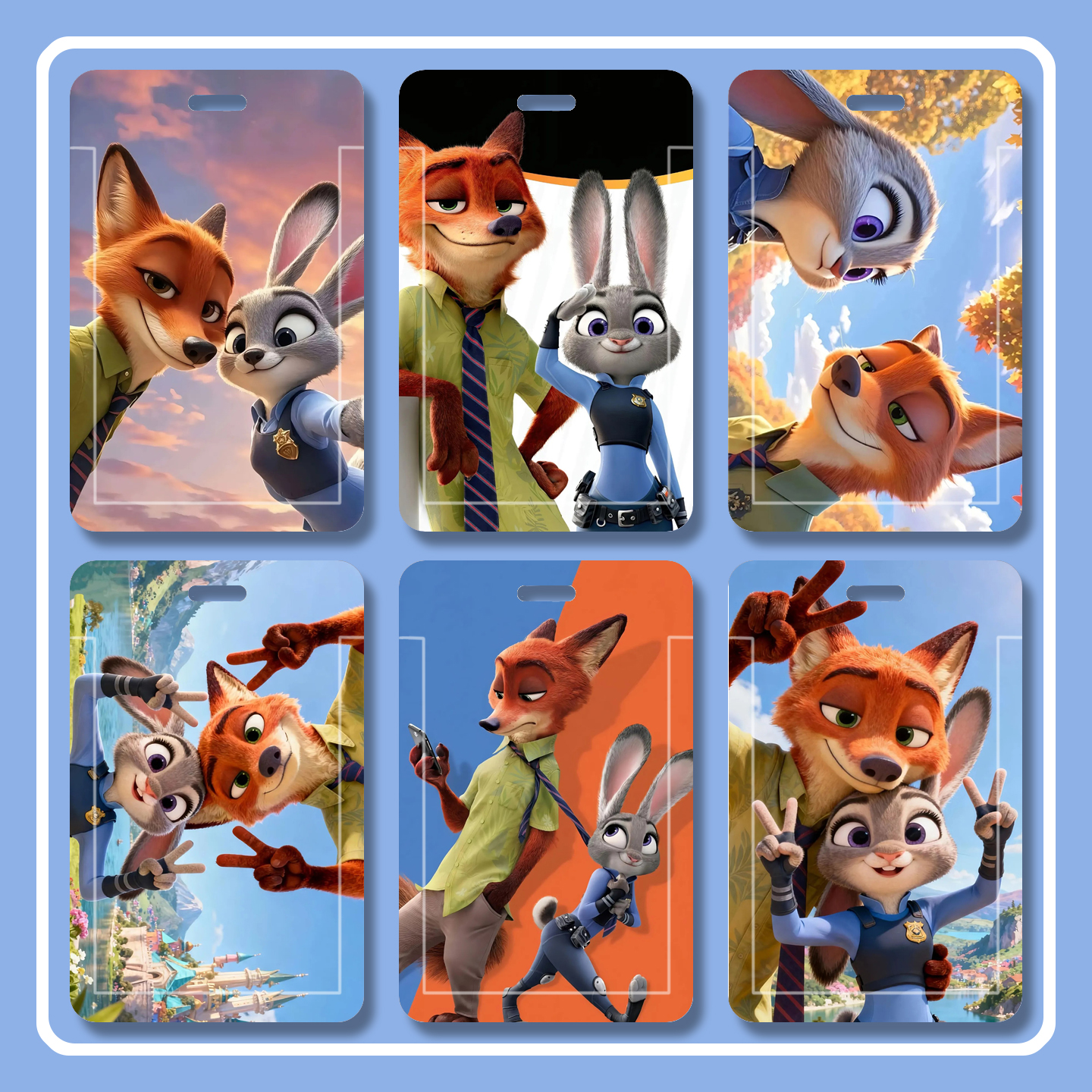 疯狂动物城周边朱迪尼克卡套学生滑盖门禁卡公交卡保护套饭卡卡套