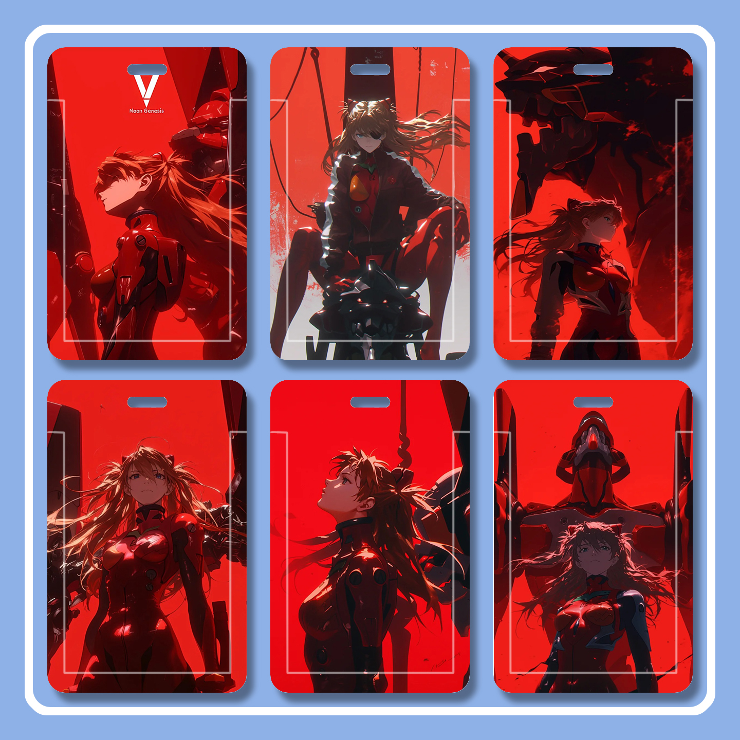 EVA明日香周边卡套动漫二次元卡套公交卡饭卡保护套学生简约卡套