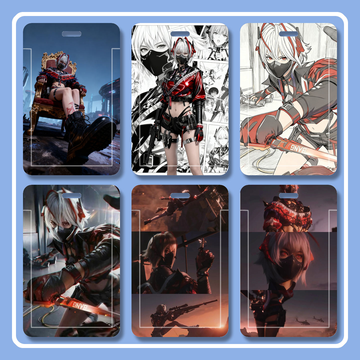 三角洲行动麦晓雯多功能游戏胸牌双面透明硬卡套游戏周边学生卡